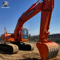 Vente Flash : Excavatrice sur chenilles d'occasion Doosan DH220, 22 tonnes, système hydraulique complet, bon état, livraison rapide, expédition mondiale