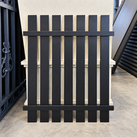 Panneaux de clôture en aluminium thermolaqué à lames verticales personnalisables pour jardins résidentiels