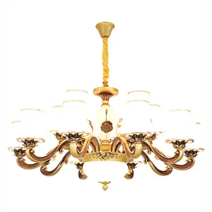 Luxury chandelier living room lighting simple European restaurant multi-head decorative chandelier wholesale