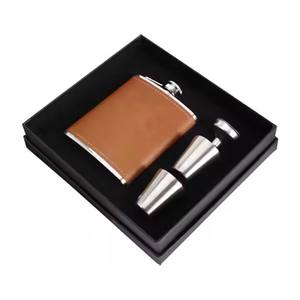 Petaca de <span class=keywords><strong>whisky</strong></span> de acero inoxidable y metal personalizada con logotipo personalizado, Petaca de cuero para <span class=keywords><strong>whisky</strong></span>, juego de regalo para <span class=keywords><strong>Sandy</strong></span> Macdonald - Product Image 2