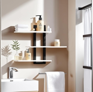 Estantes Flotantes de Madera de Pino de 3 Niveles para Decoración del Hogar, Exhibición de Fotos en Pared, Almacenamiento de Plantas y Artículos Diversos para Sala de Estar - Product Image 3