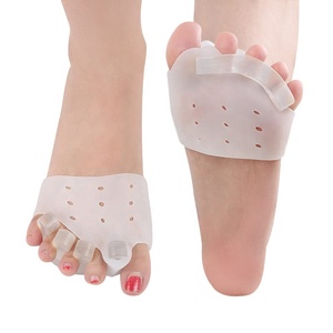 Séparateurs d'orteils Correcteur d'oignon Attelle orthopédique d'<span class=keywords><strong>hallux</strong></span> <span class=keywords><strong>valgus</strong></span> marteau pied correction du gros orteil entretoises d'orteil yoga - Product Image 1