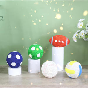 Klasik tarzı Pet malzemeleri lateks Rugby futbol serisi diş taşlama Pet Squeak oyuncak toplar interaktif eğlenceli köpek oyuncakları - Product Image 2