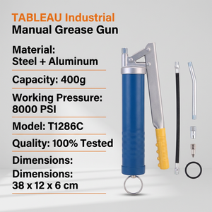 Pistola de Engrase <span class=keywords><strong>Manual</strong></span> Tipo Cremallera de 400g y 8000 PSI con Mango Curvo para Lubricación Profesional, Herramienta <span class=keywords><strong>Manual</strong></span> - Product Image 1