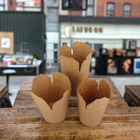 Boîte d'emballage à emporter en carton Doner Kebab personnalisé de 16oz avec fond de boîte en papier jetable laminage mat de nouilles chinoises pour Sushi