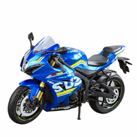 Moulé sous pression 1:9 alliage moto GSX-1000R métal modèle Collection roue avant direction choc abse modèle orption moto modèle jouets