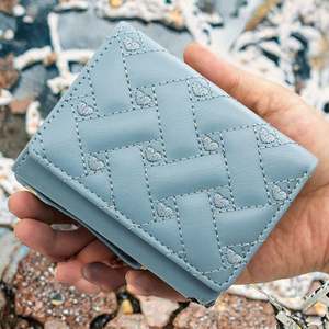 Cartera de Mano Clásica para Mujer, Color Sólido, Tarjetero, Cartera Larga con Cierre de Cremallera, Forro de Poliéster, Diseño Duradero - Product Image 3