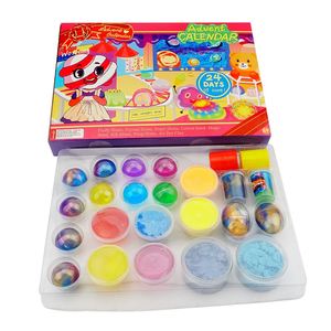 Non-Toxic DIY Educational Eco-Friendly CE Certified Colorful Fluffy <b>Slime</b> Making Kit Clay Plastic Barrel Toy Containers for All - Product Image 2