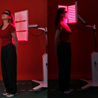 Panneau de luminothérapie LED à 7 couleurs avec écran tactile, 417 nm, 590 nm, 633 nm, lumière rouge, appareil de luminothérapie faciale, machine de luminothérapie PDT