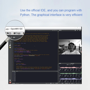โมดูลกล้อง Tobotic Open MV4 สำหรับการแข่งขันติดตามภาพใบหน้าด้วยสีและเส้น ใช้ชิป STM32H7 - Product Image 4