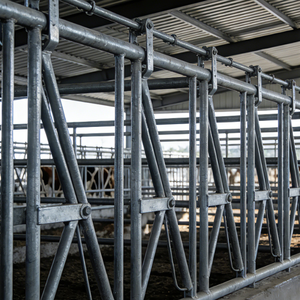 Structure en acier préfabriquée à installation rapide pour hangar à vaches et bergerie, pour usage agricole - Product Image 2