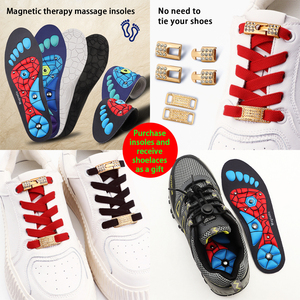 Terapia magnetica solette per massaggio plantare piedi da uomo facile da bloccare senza lacci per <span class=keywords><strong>scarpe</strong></span> per bambini e <span class=keywords><strong>scarpe</strong></span> da ginnastica per adulti - Product Image 1