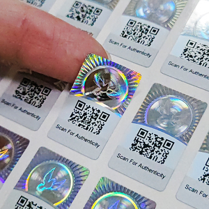 Pegatinas Holográficas Personalizadas, Hojas de Logotipos Cuadrados Holográficos, Hologramas Evidentes, Paquetes DIY, Hologramas Raspables con Efecto Void - Product Image 1