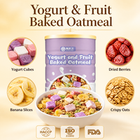 Gezonde groothandel yoghurt fruit havermout knapperige ontbijtgranen gedroogd fruit bulkverpakking private label leverancier OEM ODM