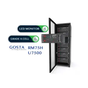GOSTA RM75H Single Phase Rack Mounted Data Energy Storage Battery System Ess with Button LED LCD