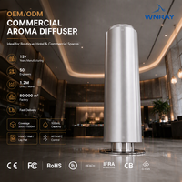Diffuseur d'huiles parfumées sans eau, nouveau design, capacité 1L, contrôle par application+NFC, double liquide, écologique, pour usage commercial, bureaux et hôtels