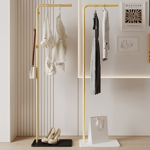 Nordic Floor Standing <b>Clothes</b> <b>Rack</b> 150x170cm Iron Coat Stand Bedroom Clothing Organizer Single Tier Modern Design - Product Image 2
