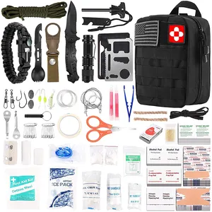 Risenmed fabrica mochila de kit de sobrevivência para tratamento médico de emergência personalizada com alimentos em lata de metal a granel