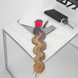 Miscela naturale 4 <span class=keywords><strong>Deep</strong></span> Wave sfuse treccia senza trama 100% estensioni dei capelli umani - Product Image 5