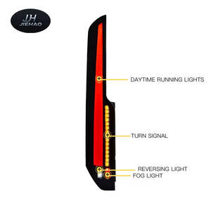 Feux arrière LED JIEHAO 2016-2022 pour <span class=keywords><strong>Ford</strong></span> <span class=keywords><strong>Transit</strong></span>, état neuf, feux arrière, fonction de marche arrière, système d'éclairage automobile - Product Image 1