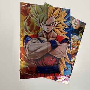 Affiche murale <span class=keywords><strong>manga</strong></span> holographique 3D lenticulaire personnalisée en gros Dragon Ball Z Goku Affiche anime 3D lenticulaire - Product Image 5