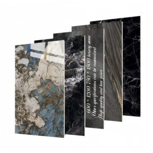 Azulejos de Pared Modernos de <span class=keywords><strong>Porcelana</strong></span> Esmaltada, Formato Grande, Aspecto de Mármol y Granito, Efecto Piedra, Estilo Europeo Clásico para Baño - Product Image 1