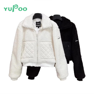 Giacca Invernale da <span class=keywords><strong>Donna</strong></span> Stile <span class=keywords><strong>Vintage</strong></span> Corta per Autunno, Collo Alto, Spessa e Calda, Sportiva Casual, Tinta, per Grossisti Online - Product Image 1