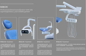 Factory <strong>Price</strong> New Design <strong>Dental</strong> <strong>Unit</strong> <strong>Chair</strong> with New Dentist Tray and LED Sensor Lamp with Dentist Stool OEM Available - Product Image 2