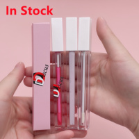 Emballage carré transparent pour rouge à lèvres, nouvel accessoire cosmétique, Tube vide, en plastique, liquide de haute qualité, ml