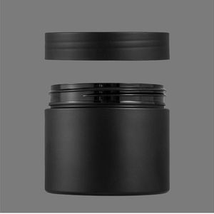 Pot en plastique rond pour crème pour les yeux et le visage, contenants de stockage, emballage noir pour crème corporelle, pot en plastique - Product Image 6