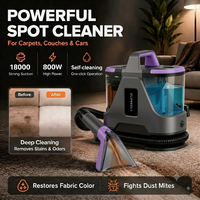 Nettoyeur de tapis compact et portable en promotion – Aspirateur électrique puissant pour taches, humide et sec, sans sac, haute pression pour la maison