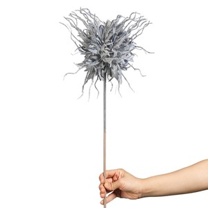 Flores Artificiales en Forma de Bola de Rayo, Orquídea Azul Niebla, Planta Completa Decorativa para Bodas, Accesorio para el Pasillo - Product Image 5