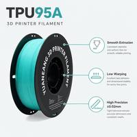 Filament d'imprimante 3D TPU flexible YUANEANG, directement de l'usine, 95A 85A 1,75 mm, impression facile, anti-colmatage, élastique, souple, 220°C/200°C