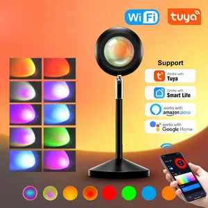 2021 새로운 디자인 영사기 램프 일몰 17 색깔, Ufo 360 똑똑한 App 통제 16 색깔 일몰 영사기 램프 led 밤 빛