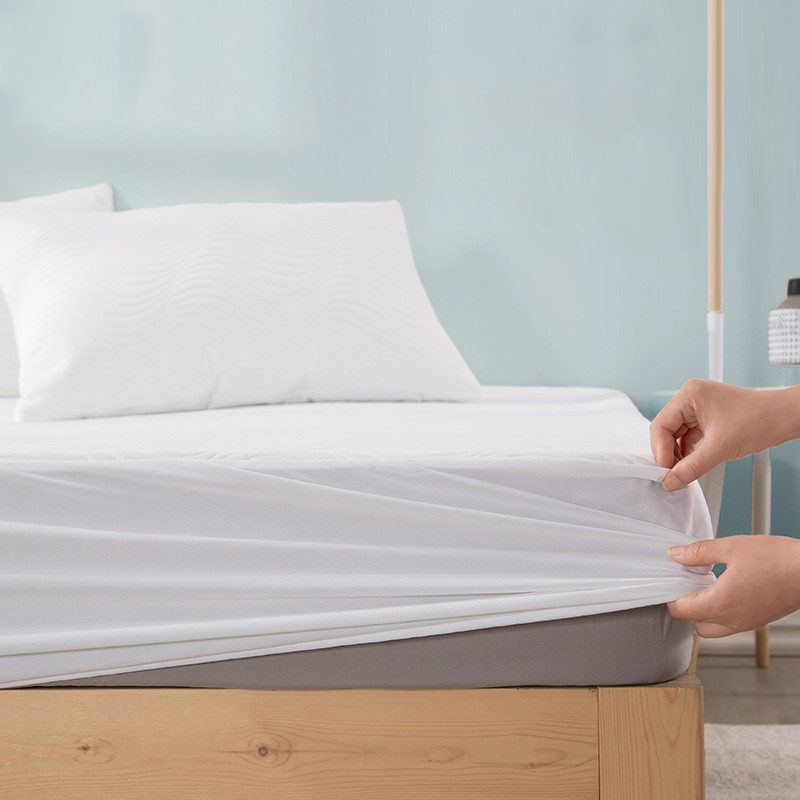 Роскошный Водонепроницаемый защитный матрас из бамбуковой ткани для кровати 100%