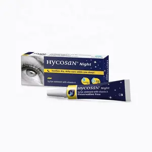 Hycosan Night Eye Salbe 5g Augen salbe mit Vitamin A und konservierung mittel frei beruhigt trockene juckende Augen