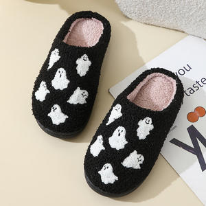 Pantuflas Personalizadas de Diseño Antideslizantes de Felpa con Estampados de Fantasmas de Dibujos Animados, Múltiples Diseños Lindos, Unisex, Cómodas para Invierno - Product Image 5