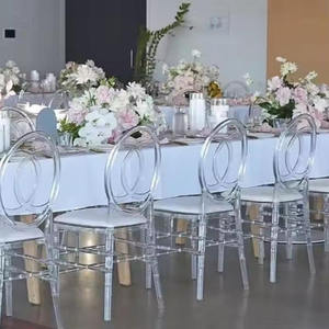 Presa di fabbrica all'ingrosso X retro palloncino in plastica trasparente in resina Chaiviari sedie da sposa per la vendita - Product Image 3