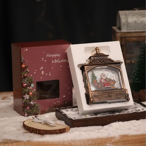 Dropshipping Shopify, Globo de Nieve Musical Navideño con Luces, Figura de Papá Noel, Decoración Festiva para Mesa - Product Image 4