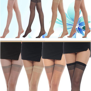 Mu Ruan Thigh High Stockings 5D Ultra Thin Transparent Solid Color Women's Summer Wear - Product Image 2