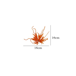 Fleur artificielle de cactus barbe de dragon, branche unique en polyester, pour décoration intérieure, mariage, extérieur, têtes de fleurs séchées, vente en gros - Product Image 4