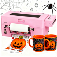 Haolic UV DTF Imprimante Machine Tout en Un Plastifieuse Cutter pour Autocollants Personnalisés Étiquettes Articles Promotionnels Emballages Cadeaux