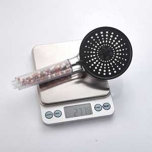 Buse de douche à réglage de l'eau à haute pression à la cinquième vitesse Utilisation transfrontalière de la salle de bain adoucit l'eau dure avec des ions négatifs - Product Image 2