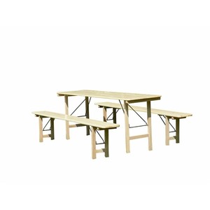 Gamba Pieghevole in Legno Rustico per Tavoli, 76 × 45 cm - Product Image 1