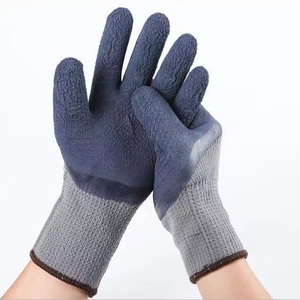 Gants <span class=keywords><strong>de</strong></span> sécurité en caoutchouc Terry enduits <span class=keywords><strong>de</strong></span> latex antidérapants avec doublure en coton pour la construction et l'entrepôt (vente en gros) - Product Image 3