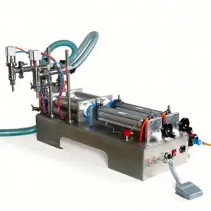 factory price water bottle filler 2 heads semi automatic liquid filling machine