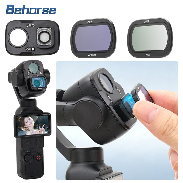 Magnetic Lens Filter for DJI Osmo Pocket 4P Wide Angle/CPL/MIX/Whitelift/ND8-64 Filters Set for DJI Osmo Pocket 4P Accessories