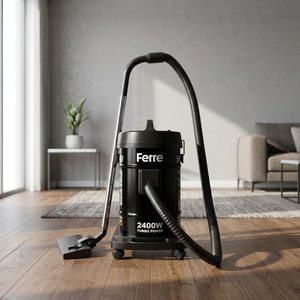 เครื่องดูดฝุ่นแบบเปียกและแห้ง FERRE-KLEO รุ่น DVC 25 C กำลังไฟ 2400 วัตต์ ถังเก็บฝุ่นขนาด 25 ลิตร พร้อมสายดูดยาว 160 ซม. กำลังดูด 450 วัตต์ สายไฟยาว 8 เมตร - Product Image 3