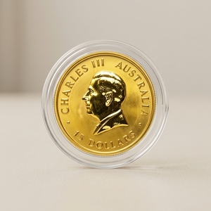 Réplique de pièce de monnaie en relief du portrait du <span class=keywords><strong>roi</strong></span> <span class=keywords><strong>Charles</strong></span> III, plaquée or, commémorative, objet de collection, souvenir, médaillon - Product Image 5