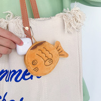 Vente chaude en peluche Taiyaki poisson porte-clés mignon porte-monnaie sac pendentif cadeau